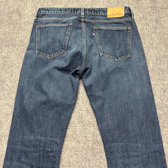 Levis Made & Crafted Jeans Mens 34x32 Blue Tack Slim Straight Leg Italy Made - Picture 15 of 16